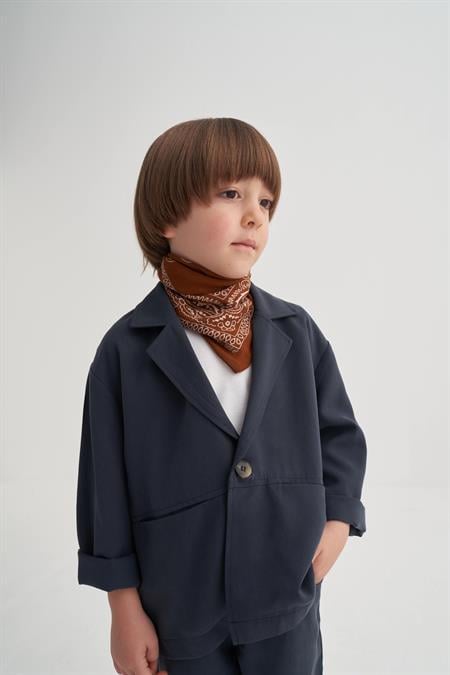 Ceketli Tencel Takım 2-7 Yaş LACİVERT