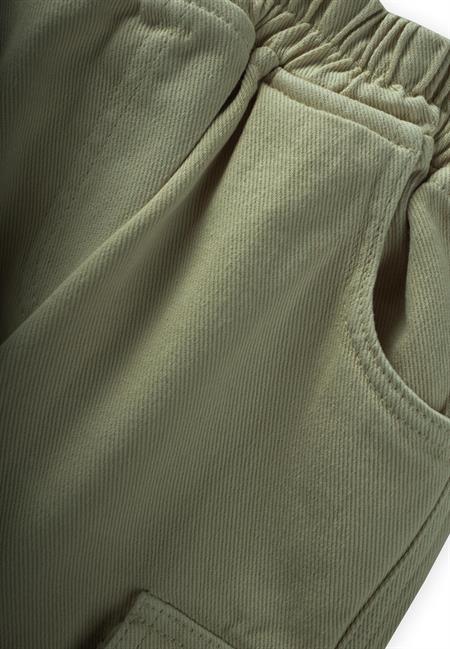 Gabardin Kargo Pantolon 2-7 Yaş Haki Yeşil