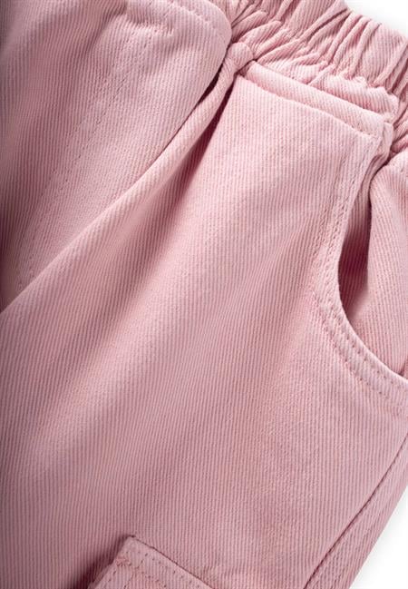 Gabardin Kargo Pantolon 2-7 Yaş PEMBE