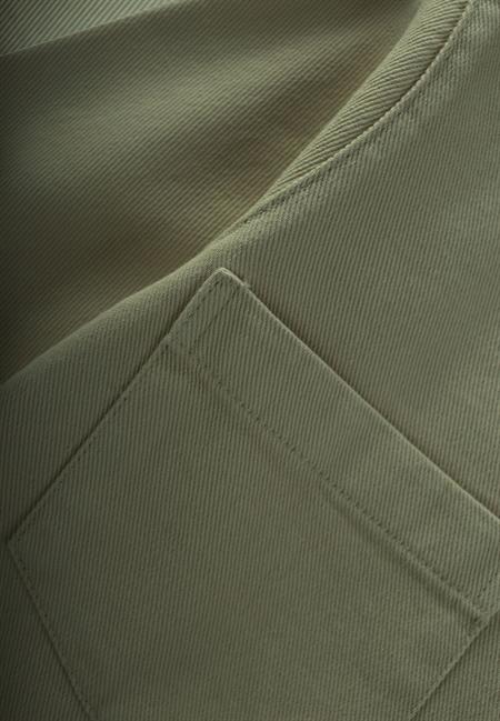 Büyük Çift Cepli Gabardin Ceket 2-7 Yaş Haki Yeşil