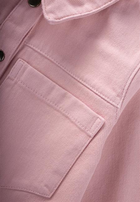 Boyalı Gabardin Elbise 2-7 Yaş Pembe