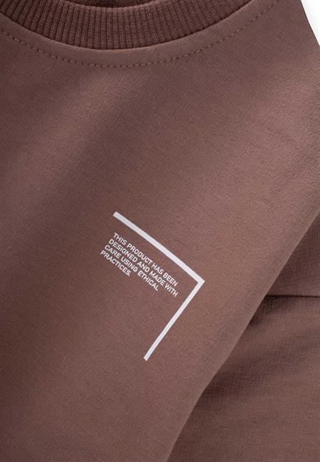 Düşük Kol Baskılı Eşofman Takım 2-7 Yaş SÜTLÜ KAHVE