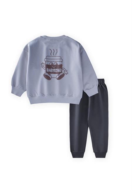 Babyc Chino Baskılı Takım 2-7 Yaş Gri