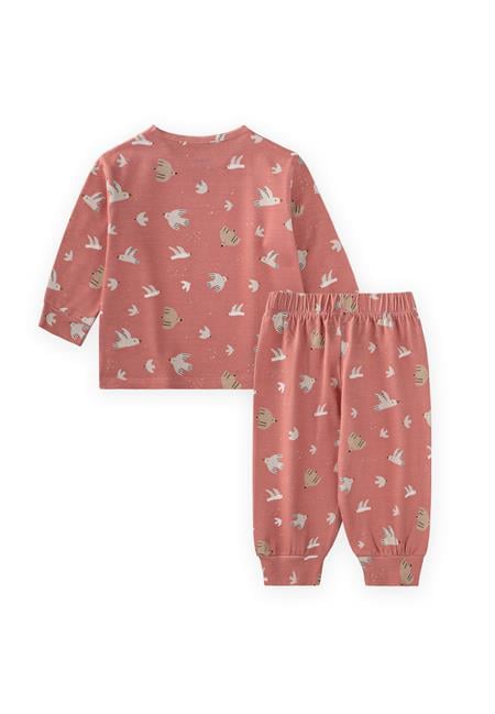 Desenli Mevsimlik Pijama Takım 1-7 Yaş K Pembe