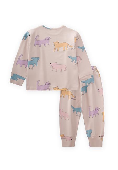Desenli Mevsimlik Pijama Takım 1-7 Yaş Sand