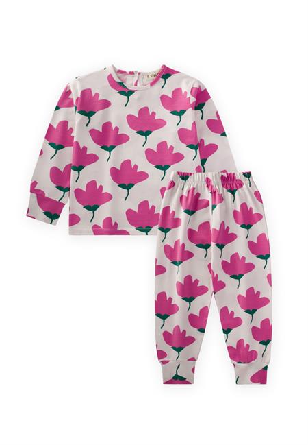 Desenli Pijama Takım 2-10 Yaş Lale Desen