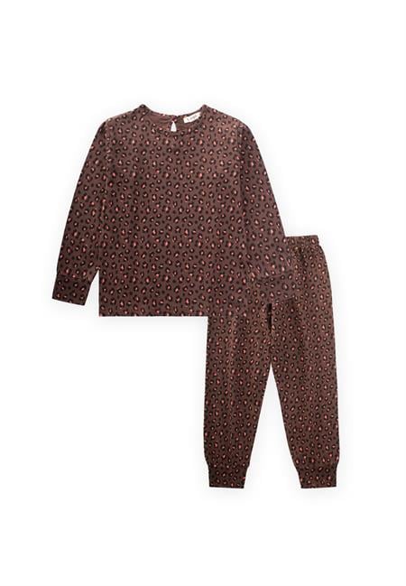 Pijama Takım 3-12 Yaş Kahverengi