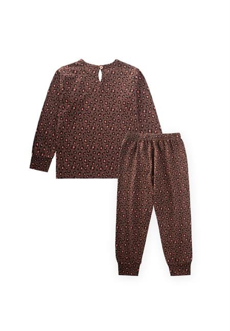 Pijama Takım 3-12 Yaş Kahverengi