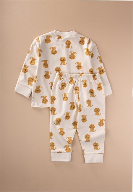 Pijama Takım 1-7 Yaş Ekru