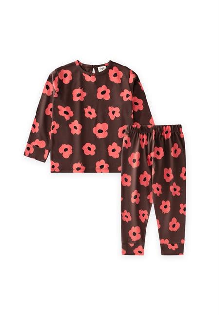 Pijama takımı 2-9 Yaş Kahverengi