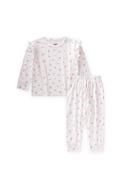 Pijama Takım 1-5 Yaş ÇITIR ÇİÇEK DESEN