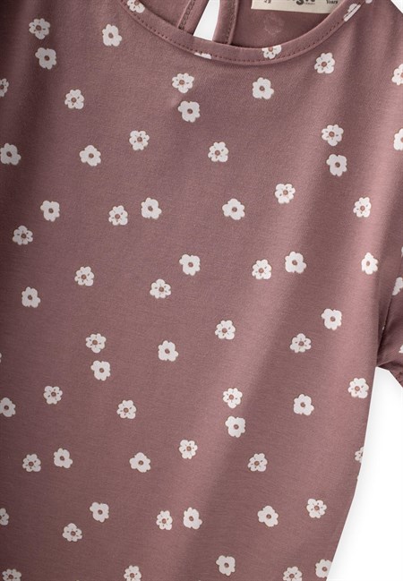 Desenli Pijama Takımı 2-9 Yaş Çiçek Desen