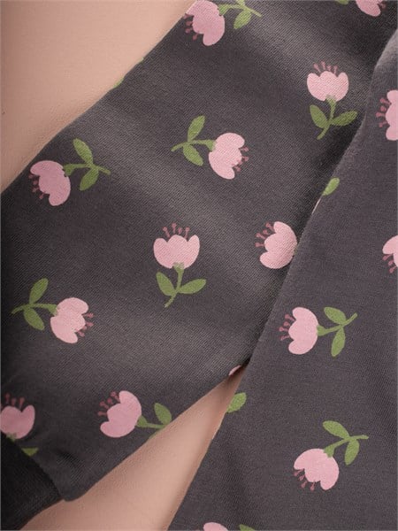 Desenli Pijama Takımı 2-8 Yaş Füme