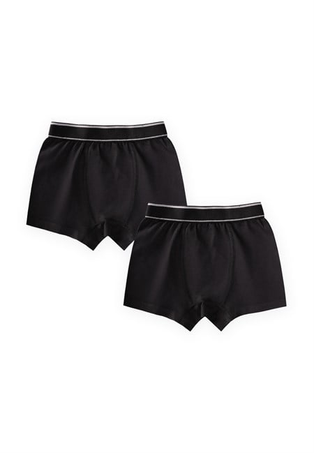 İkili Boxer 2-9 Yaş Siyah