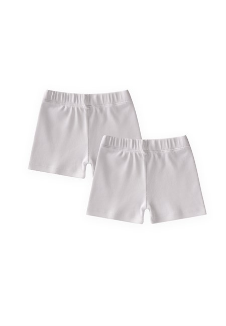 İkili Waffle Boxer 2-11 Yaş Beyaz