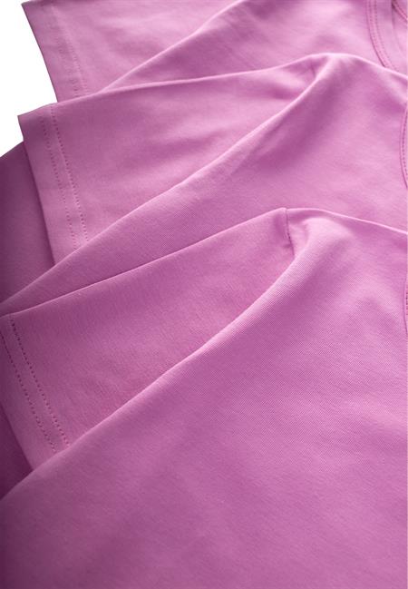 Kısa Kollu Kız Tişört 2-9 Yaş Lila