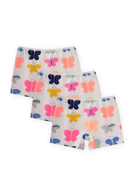 Üçlü Biyeli Kız Boxser 2-9 Yaş KELEBEK DESEN