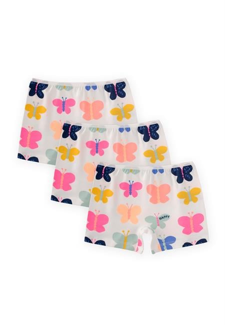 Üçlü Biyeli Kız Boxser 2-9 Yaş KELEBEK DESEN