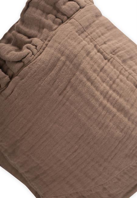 Bağlamalı Fırfırlı Müslim Bebek Şapka 0-2 yaş K Bej