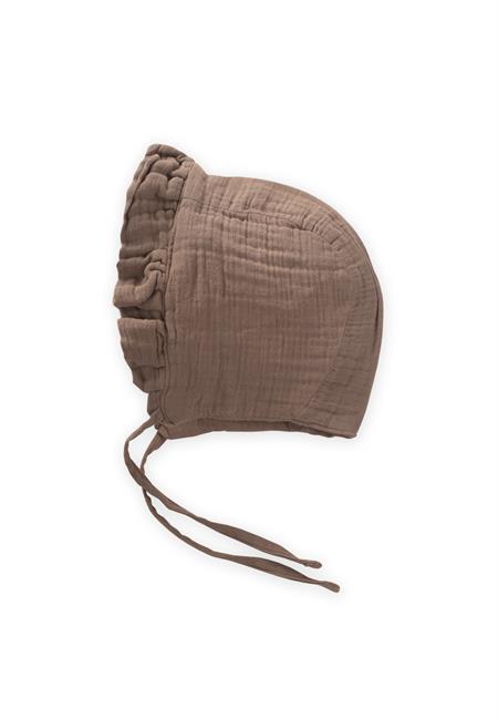 Bağlamalı Fırfırlı Müslim Bebek Şapka 0-2 yaş K Bej