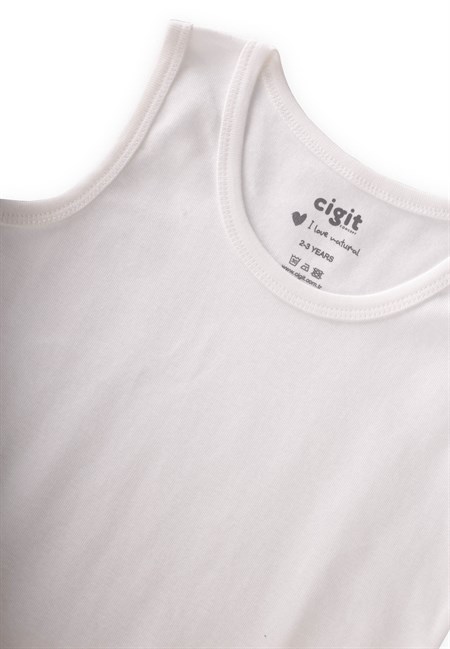 İkili Geniş Askılı Atlet 2-11 Yaş EKRU