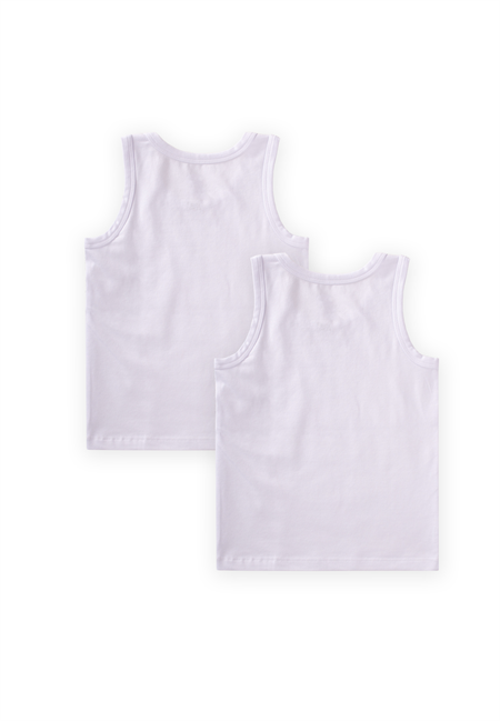 İkili Geniş Askılı Atlet 2-11 Yaş BEYAZ