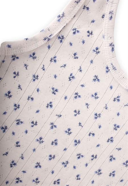 İkili Geniş Askılı Atlet 2-11 Yaş KIRIKBEYAZ LACİ. ÇİÇEKLİ