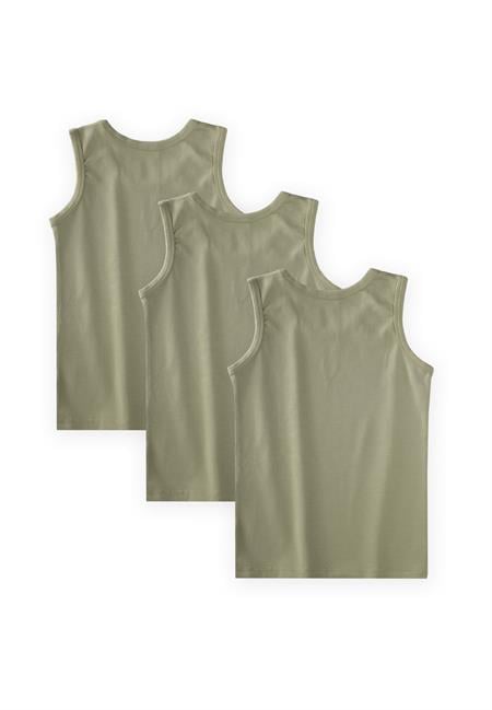 Üçlü Geniş Askılı Atlet Set 2-9 yaş YEŞİL