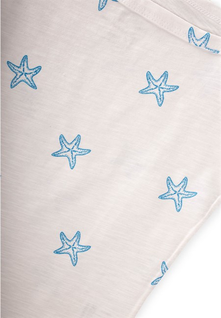 İp Askılı Kız Atlet Üçlü Deniz Yıldızı MAVİ