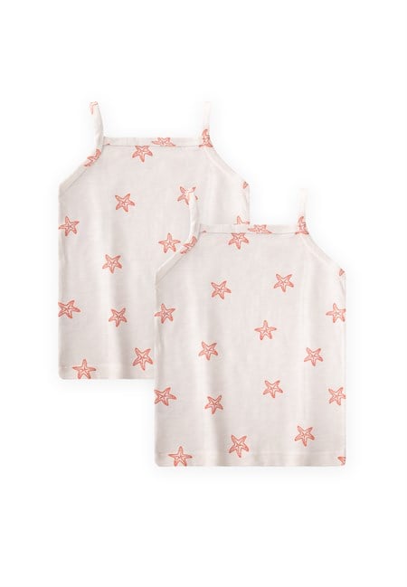 İp Askılı Kız Atlet Üçlü Deniz Yıldızı KIRMIZI