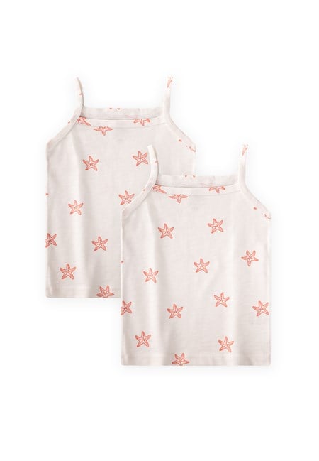 İp Askılı Kız Atlet Üçlü Deniz Yıldızı KIRMIZI