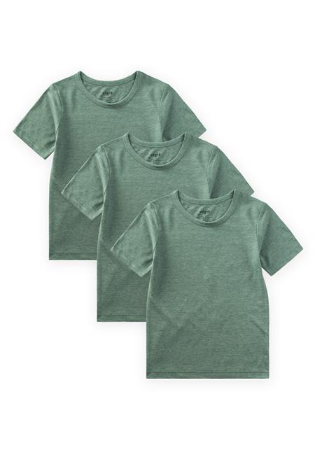 Kısa Kollu Üçlü Erkek Atlet 2-9 Yaş YEŞİL