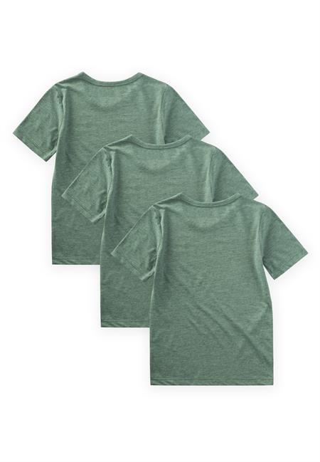 Kısa Kollu Üçlü Erkek Atlet 2-9 Yaş YEŞİL