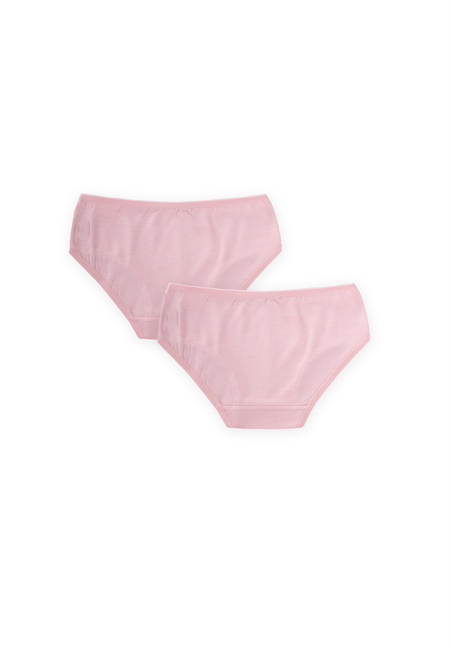 İkili Biyeli Slip Külot  2-9 Yaş PEMBE