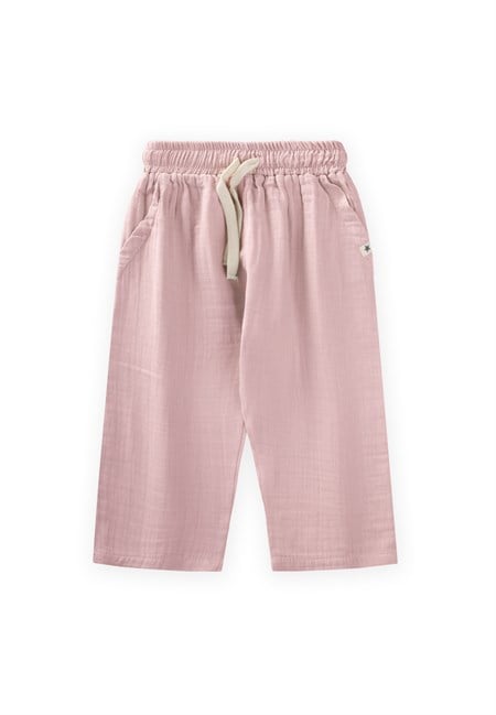 Müslin Pantolon 1-10 Yaş Pudra Pembe