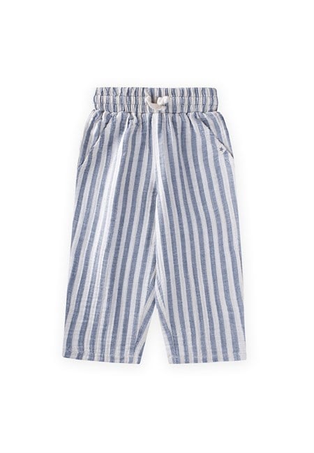 Müslin Pantolon 1-10 Yaş MAVİ KLN ÇİZG