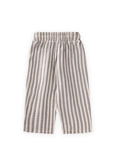 Müslin Pantolon 1-10 Yaş ANTRASİT KLN ÇİZGİ