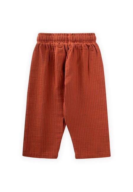 Müslin Pantolon 1-10 Yaş RUST İNCE ÇİZGİ