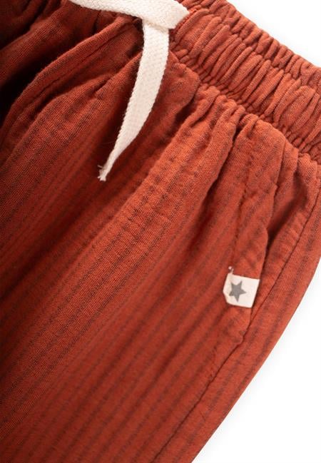 Müslin Pantolon 1-10 Yaş RUST İNCE ÇİZGİ