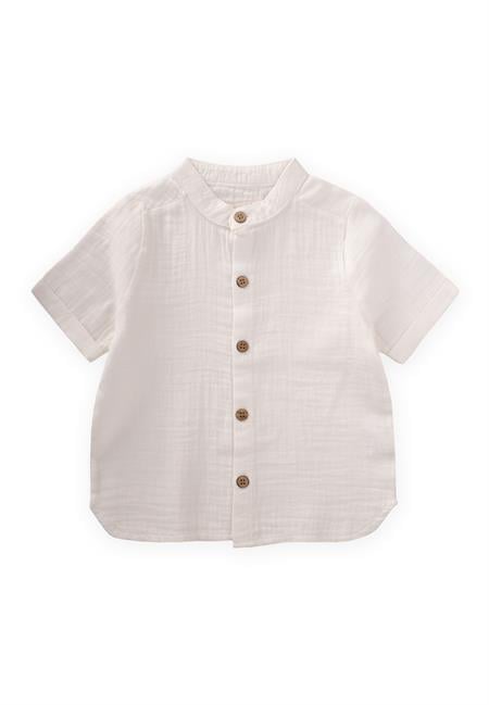 Müslin Gömlek 2-10 Yaş Kırık Beyaz