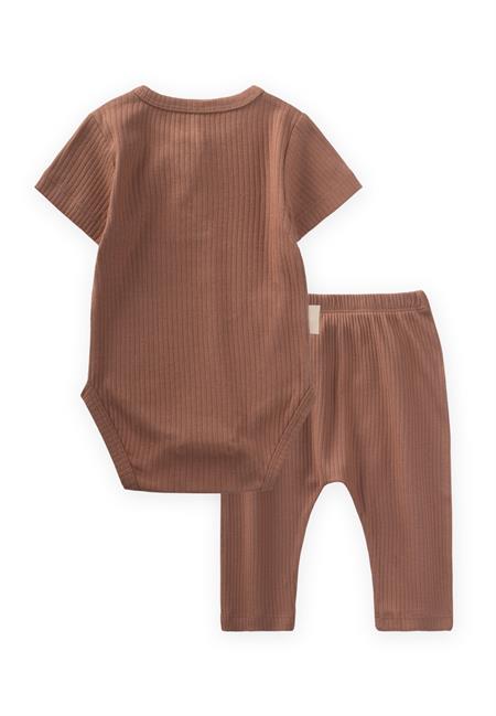 Basic Zıbın Takım 0-3 Yaş A Kahve