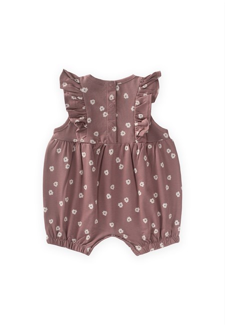 Fırfırlı Şort Tulum 0-3 Yaş Bakır