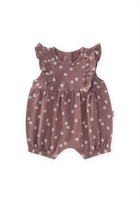 Fırfırlı Şort Tulum 0-3 Yaş Bakır