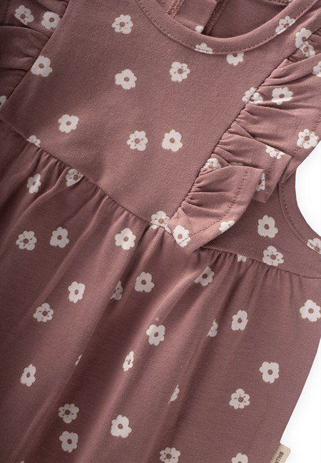 Fırfırlı Şort Tulum 0-3 Yaş Bakır