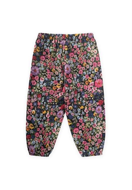 Desenli Bilek Boy Şalvar 3-9 Yaş ÇİÇEK DESENLİ