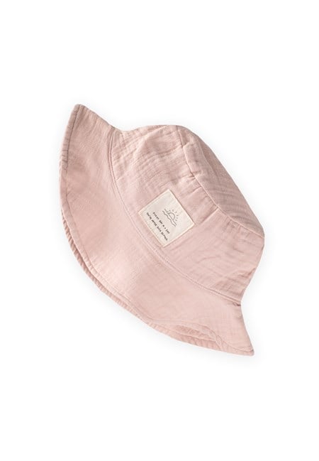 Müslin Fötr Şapka 2-8 Yaş PUDRA PEMBE