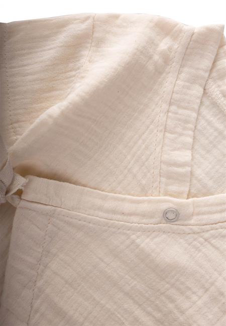 Organic Kruvaze Müslin Tulum 0-9 Ay Naturel