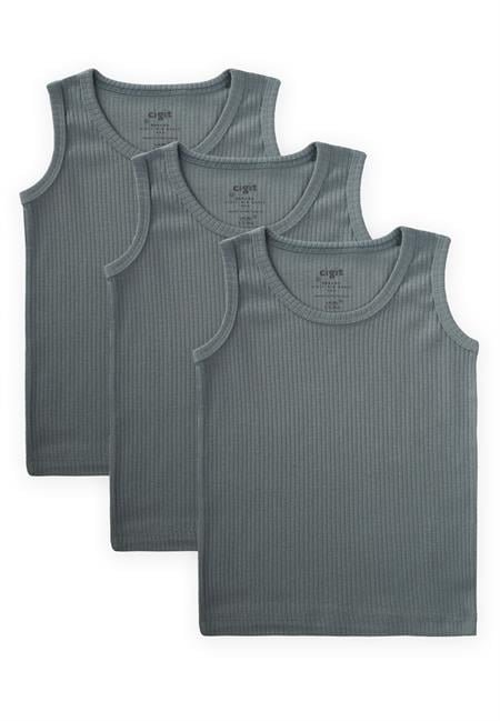 Üç lü Fitilli Geniş Askılı Atlet 2-9 Yaş ÇAĞLA YEŞİLİ