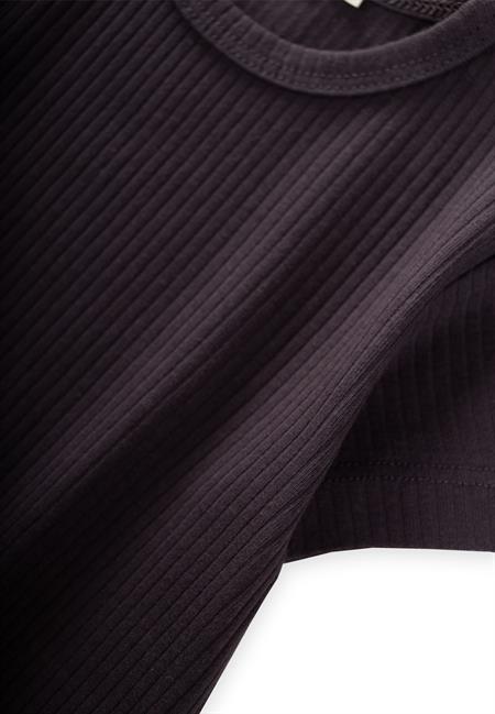 Basic Fitilli T-Shırt 1-5 Yaş Antrasit