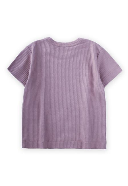 Basic Fitilli T-Shırt 1-5 Yaş Lila